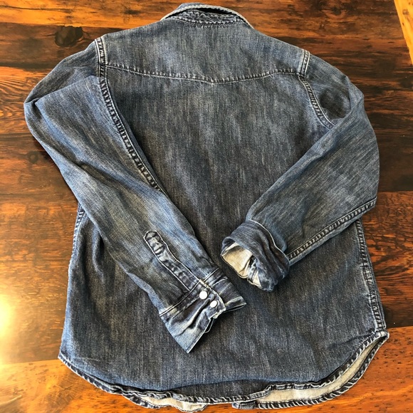 GAP dark Denim Shirt XS 1969 Collection - Picture 11 of 15